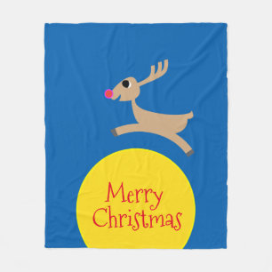 Couverture Polaire Voler Reindeer