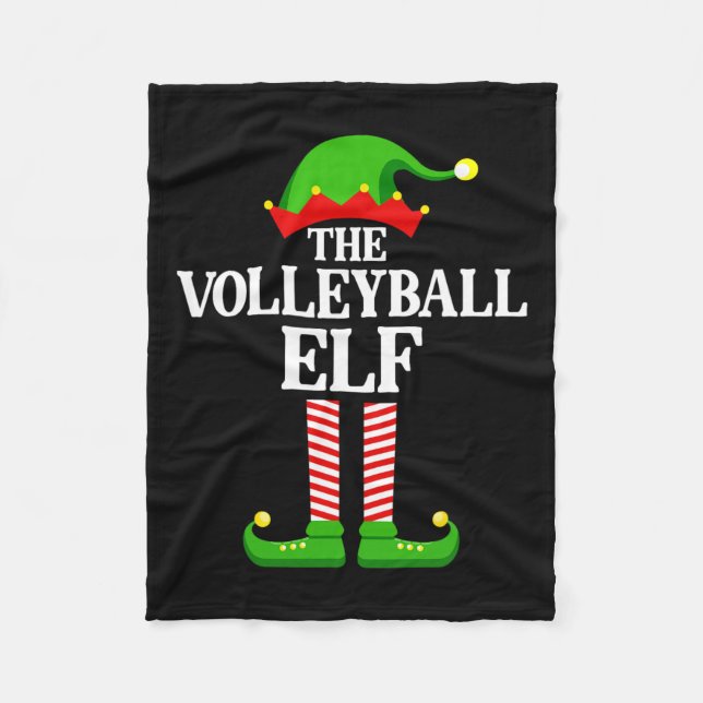 Couverture Polaire Volleyball Elf Family Matching Group Funny Christa (Devant)