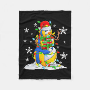 Couverture Polaire Volleyball Snowman Noël Arbre Lumières Noël Pjs