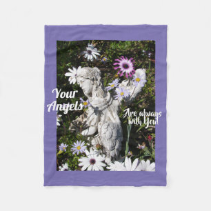 Couverture Polaire Vos anges sont toujours avec vous l'Ange Floral