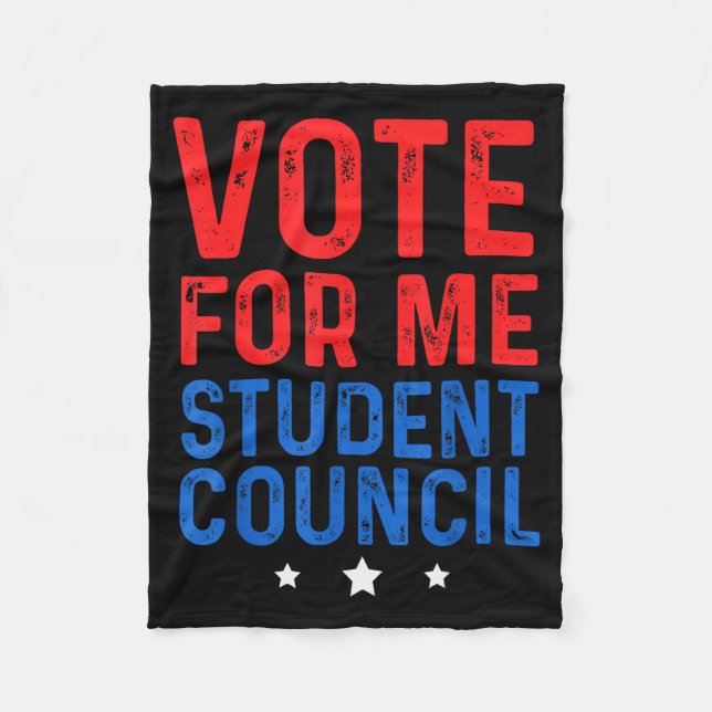 Couverture Polaire Vote For Me Student Council  (Devant)