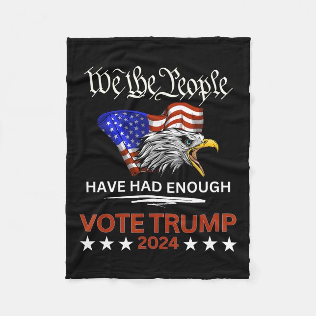 Couverture Polaire Vote Républicain Trump 2024 Nous Le Peuple Avons (Devant)