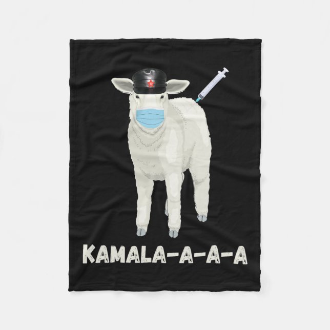 Couverture Polaire Voter Le Mouton Ou Le Mouton Kamala 2024 (Devant)