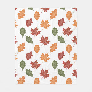 Couverture Polaire Votez pour l'automne "Feuilles d'automne"