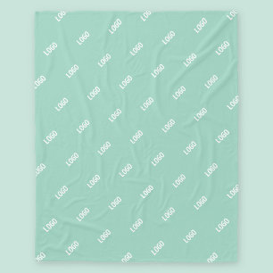 Couverture Polaire Votre image ou logo téléchargé en mosaïque Turqu