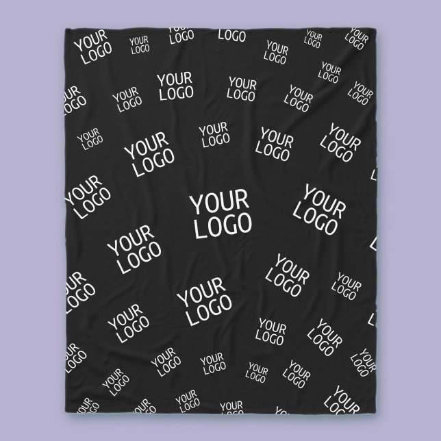 Couverture Polaire Votre logo de conception, de photo ou d'entreprise (Créateur téléchargé)