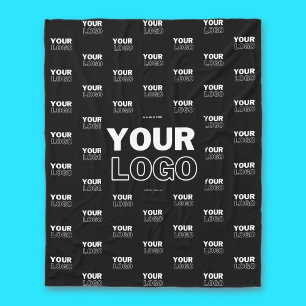 Couverture Polaire Votre logo et votre logo de répétition Arrière - p