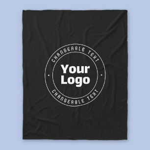 Couverture Polaire Votre logo et votre Modèle de texte modifiable N