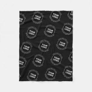 Couverture Polaire Votre logo et votre texte modifiable Motif répét