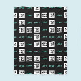 Couverture Polaire Votre logo ou image | Zig Zag Motif avec deux imag