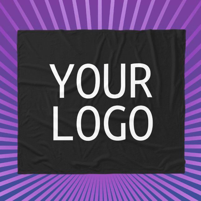 Couverture Polaire Votre logo | Remplacement simple du logo (Créateur téléchargé)