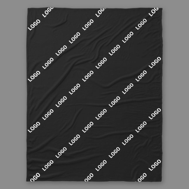 Couverture Polaire Votre logo, votre design ou votre photo en diagona (Créateur téléchargé)