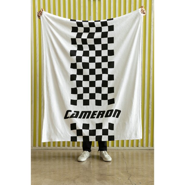 Couverture Polaire Votre nom Couleurs entièrement personnalisées À da (Créateur téléchargé)