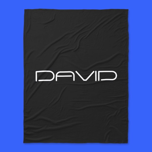 Couverture Polaire Votre nom | Texte personnalisable stylisé Cool (Créateur téléchargé)