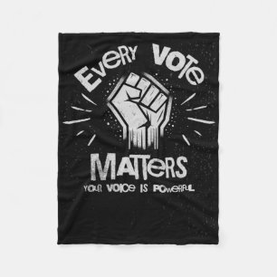 Couverture Polaire Votre Voix Est Puissante Sticker Vote1