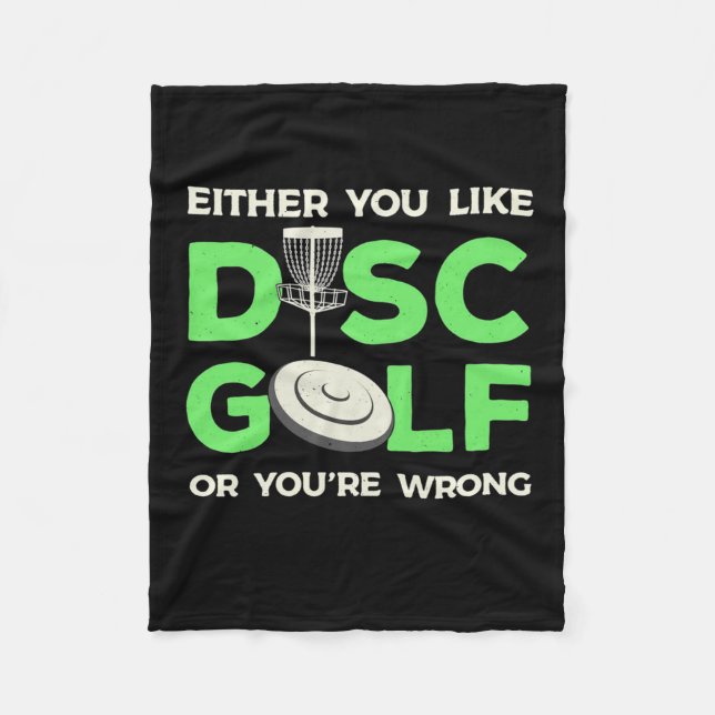 Couverture Polaire Vous Aimez Disk Golf (Devant)