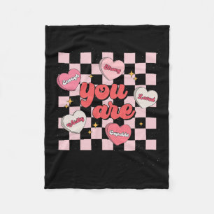 Couverture Polaire Vous Êtes Assez Aimé Saint Valentin Worthy Heart C
