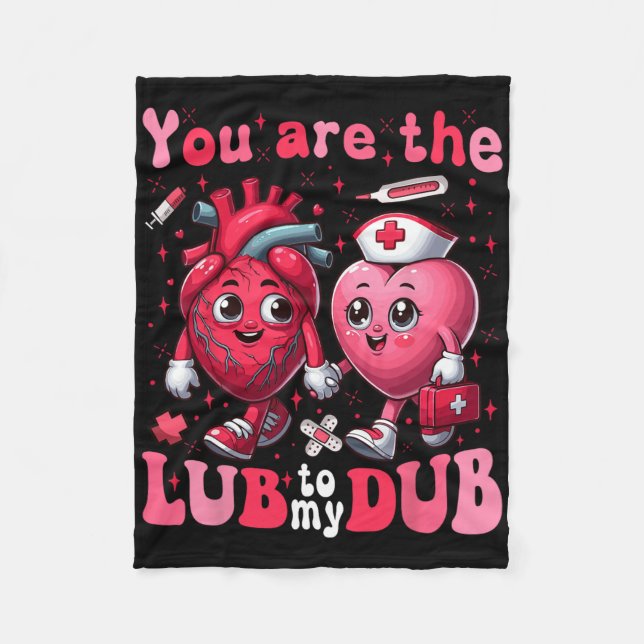 Couverture Polaire Vous êtes La Lube À Mon Dub Infirmière Cvicu Valen (Devant)