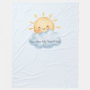 Couverture Polaire Vous êtes mon bonheur Soleil heureux Nuage