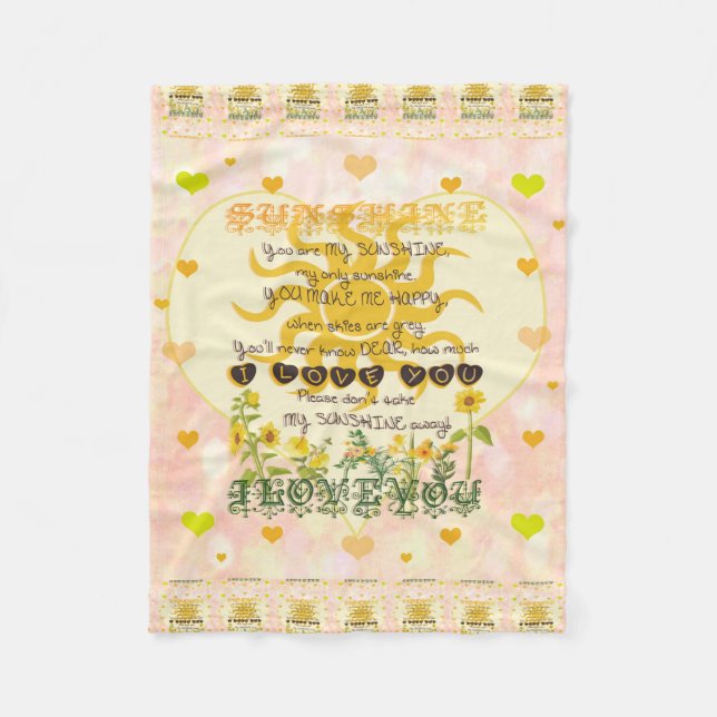 Couverture Polaire Vous êtes mon coeur de soleil (Devant)