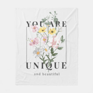 Couverture Polaire Vous êtes un Slogan floral unique