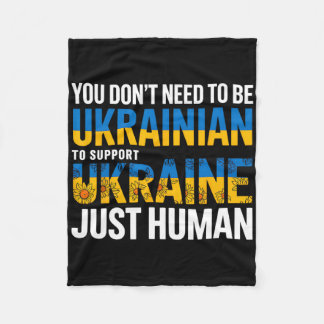 Couverture Polaire Vous n'avez pas besoin d'être ukrainien pour soute