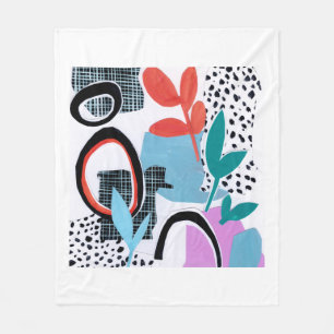 Couverture Polaire Voyage Abstrait