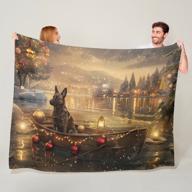 Couverture Polaire Voyage de Noël de Malinoi en Belgique (En situation)