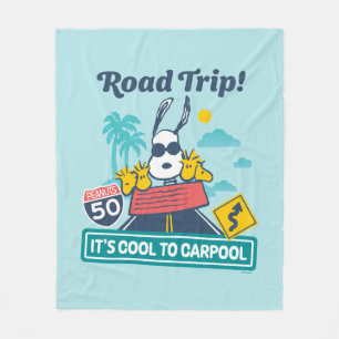 Couverture Polaire Voyage sur route   cacahuètes C'est Cool au covoit