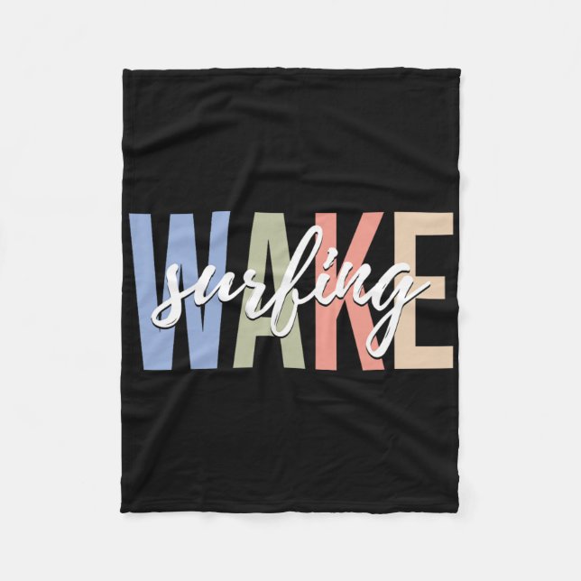 Couverture Polaire Wake Surfing Wakesurf Wake Surfer Surfing Boat _1  (Devant)