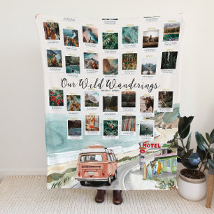 Couverture Polaire Wanderlust Captures instantanées Mémoire photo
