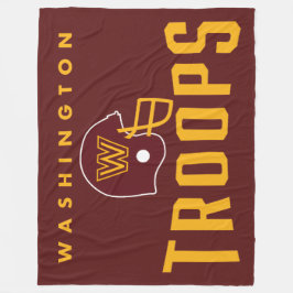 Couverture Polaire Washington Troops Football Fleece Blanket