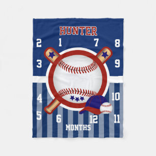 Couverture Polaire Watch Me Grow Baby Blanket - Sport Baseball ⚾