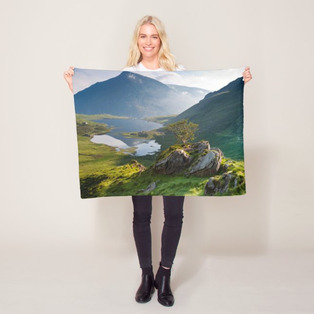 Couverture Polaire Water | Pen yr Ole Wen Lake Idwal Snowdonia Park (En situation)