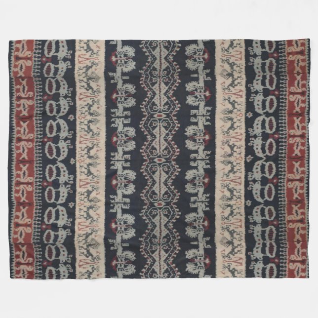 Couverture Polaire Weavings tribaux indonésiens Indonésie de textiles (Devant (Horizontal))