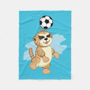 Couverture Polaire Webkinz   Meerkat jouant au football
