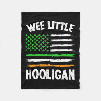 Couverture Polaire Wee Little Hooligan Amusant St Patrick's Day Shamr