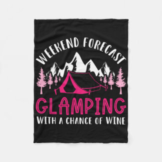 Couverture Polaire Weekend Prévision Glamping Vin Drôle Glamper Campi