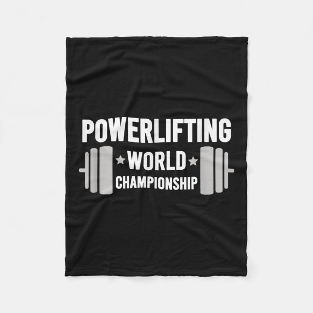 Couverture Polaire Werlifter Motivational Gym Werlifting World Chamon (Devant)
