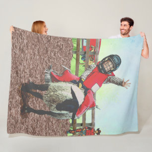 Couverture Polaire Western Rodeo Cowboy Cowgirl Mutton Buston