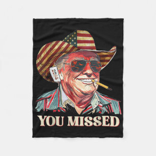 Couverture Polaire Western Trump Cowboy Vous Avez Manqué American Fla