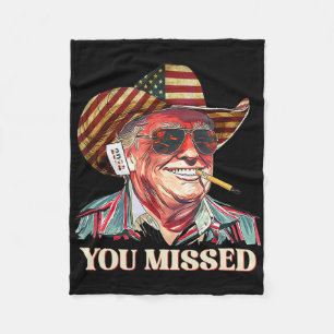 Couverture Polaire Western Trump Cowboy Vous Avez Manqué American Fla