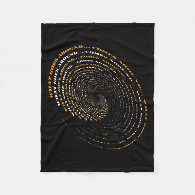 Couverture Polaire What Goes Around Comes Around Motivational  (Devant)