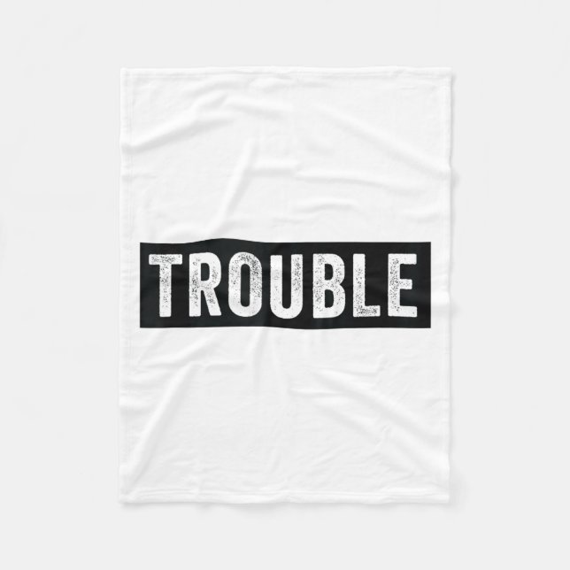 Couverture Polaire Where I Go Trouble Follows Funny Matching Couple S (Devant)