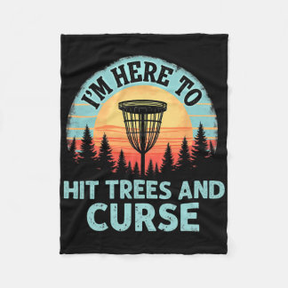Couverture Polaire Whimsical Disc Golf - Coup de chance Rétro Malédic