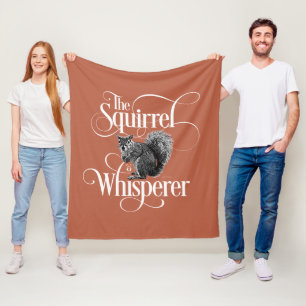 Couverture Polaire Whisperer d'écureuil - amusant amoureux d'écureuil