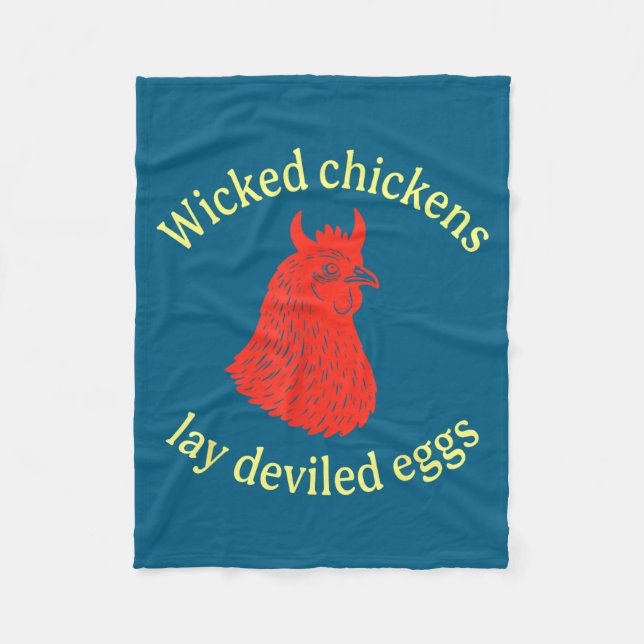 Couverture Polaire Wicked Chickens Lay Deviled Eggs  (Devant)