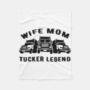 Couverture Polaire Wife Mom Trucker Legend Quotes