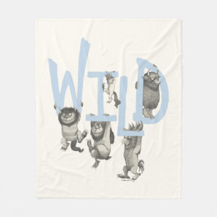 Couverture Polaire WILD   Wild Things et Max - Bleu