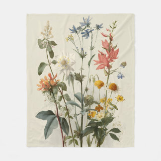 Couverture Polaire Wildflower Meadow Bouquet